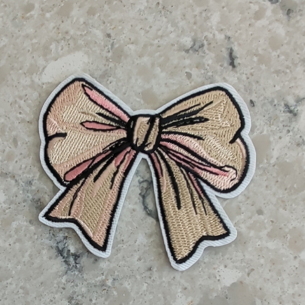 Floral and Bow Embroidered Patches - Picture 5 of 7